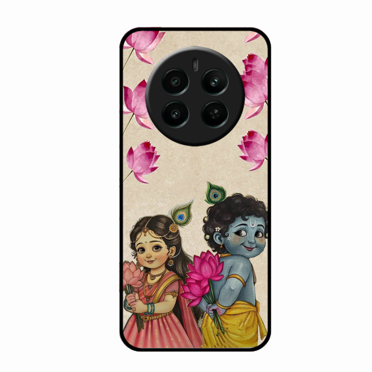 Krishna Eternal Lotus Glass Case for Realme Narzo 70 5G