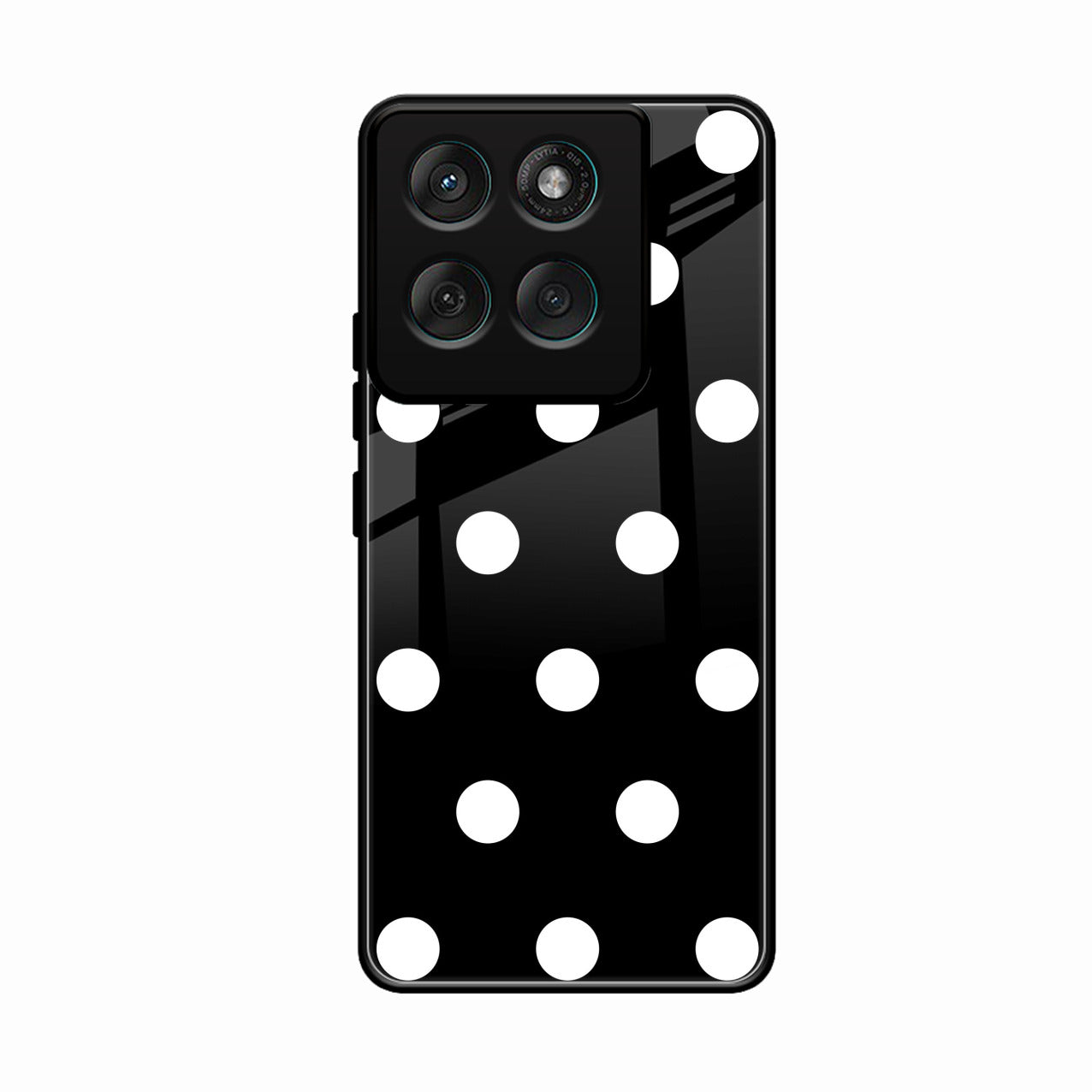 Classic Polka Dot Glass Phone Case for Motorola Edge 60 Fusion 5G