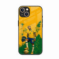 Golden Striker Glass Phone Case for iPhone 13