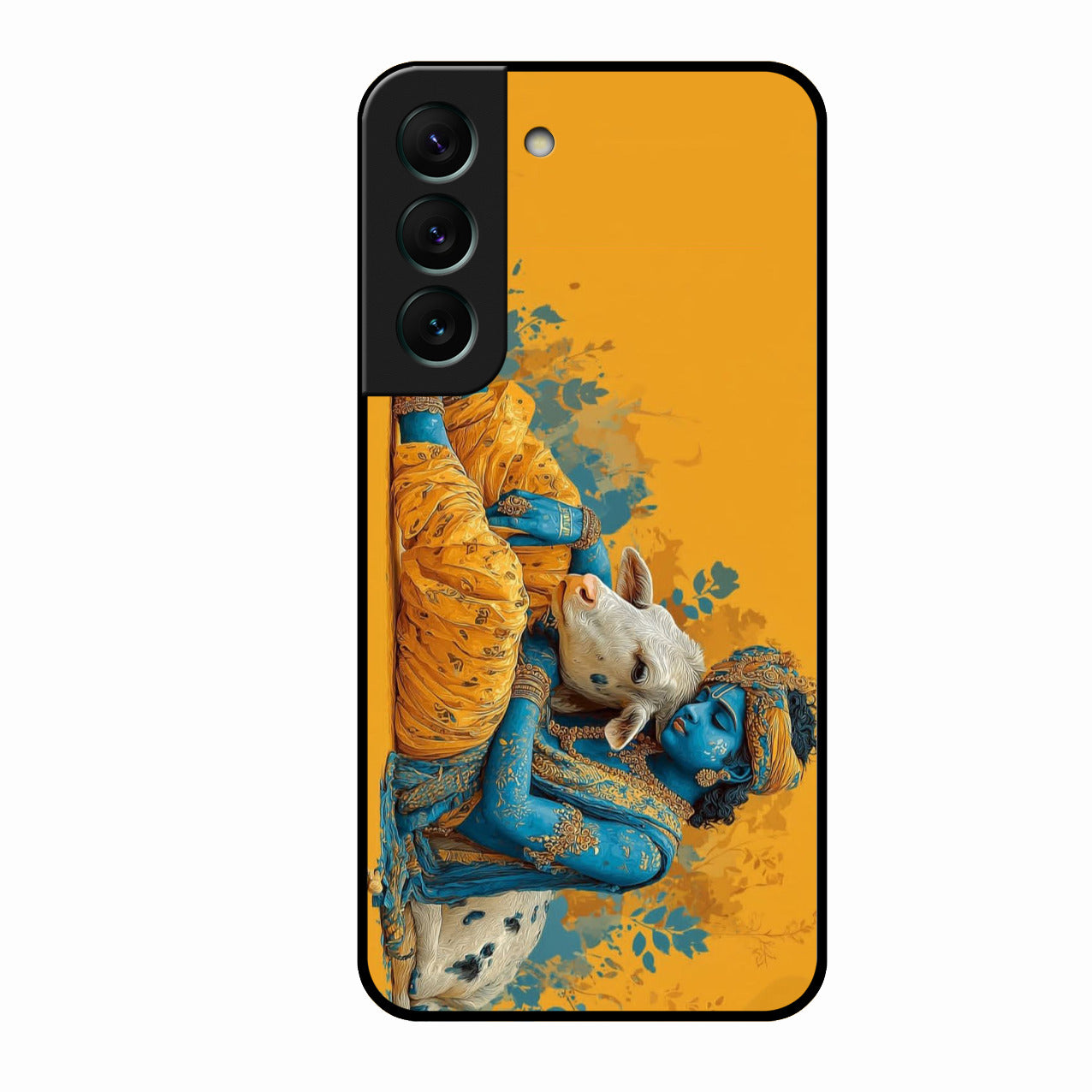 Divine Krishna Gopal Premium Glass Phone Case for Samsung Galaxy S22 5G