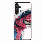Red Blue Web Hero Glass Phone Cover for Samsung Galaxy M55 5G