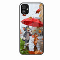 Rainy Day Cartoon Glass Phone Case for Samsung Galaxy F14 5G