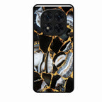 Black Gold Marble Glass Phone Case for Poco X7 5G - ShopOnCliQ
