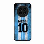 Blue Stripes Number 10 Football Glass Phone Case for Realme 14 Pro Lite 5G