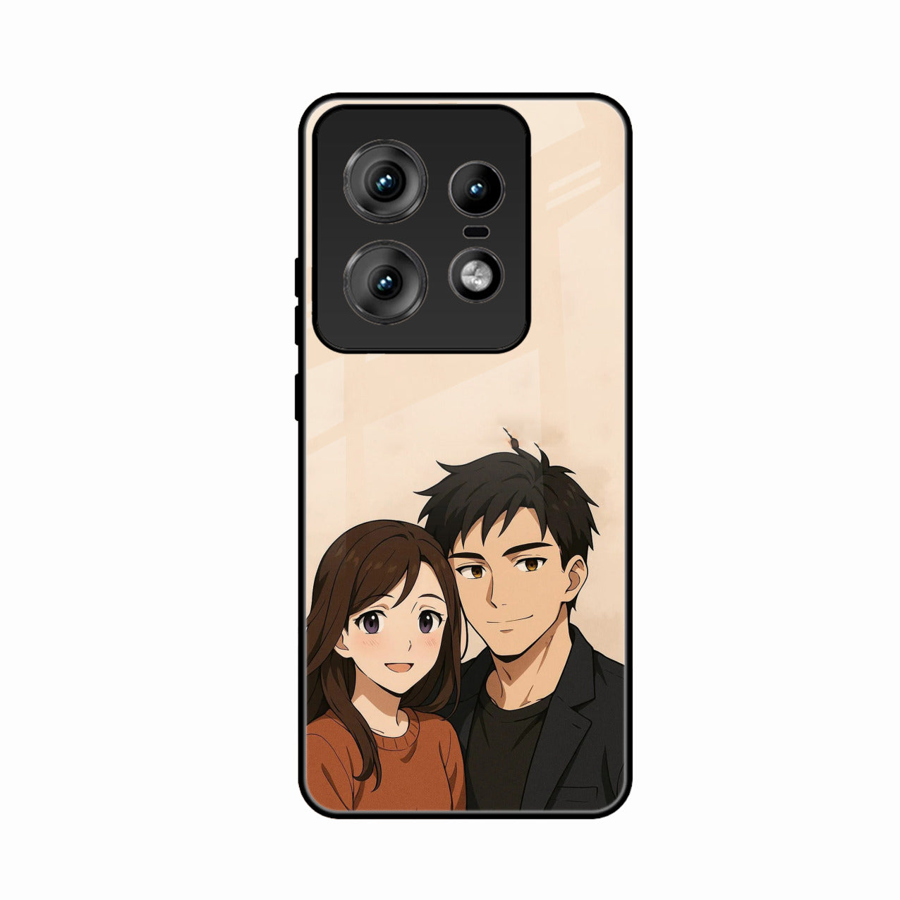 Custom Personalised Art Photo Glass Case for Motorola Edge 50 Pro