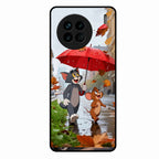 Rainy Day Cartoon Glass Phone Case for Vivo X90 5G - ShopOnCliQ