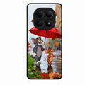 Rainy Day Cartoon Glass Phone Case for Redmi Note 15 5G