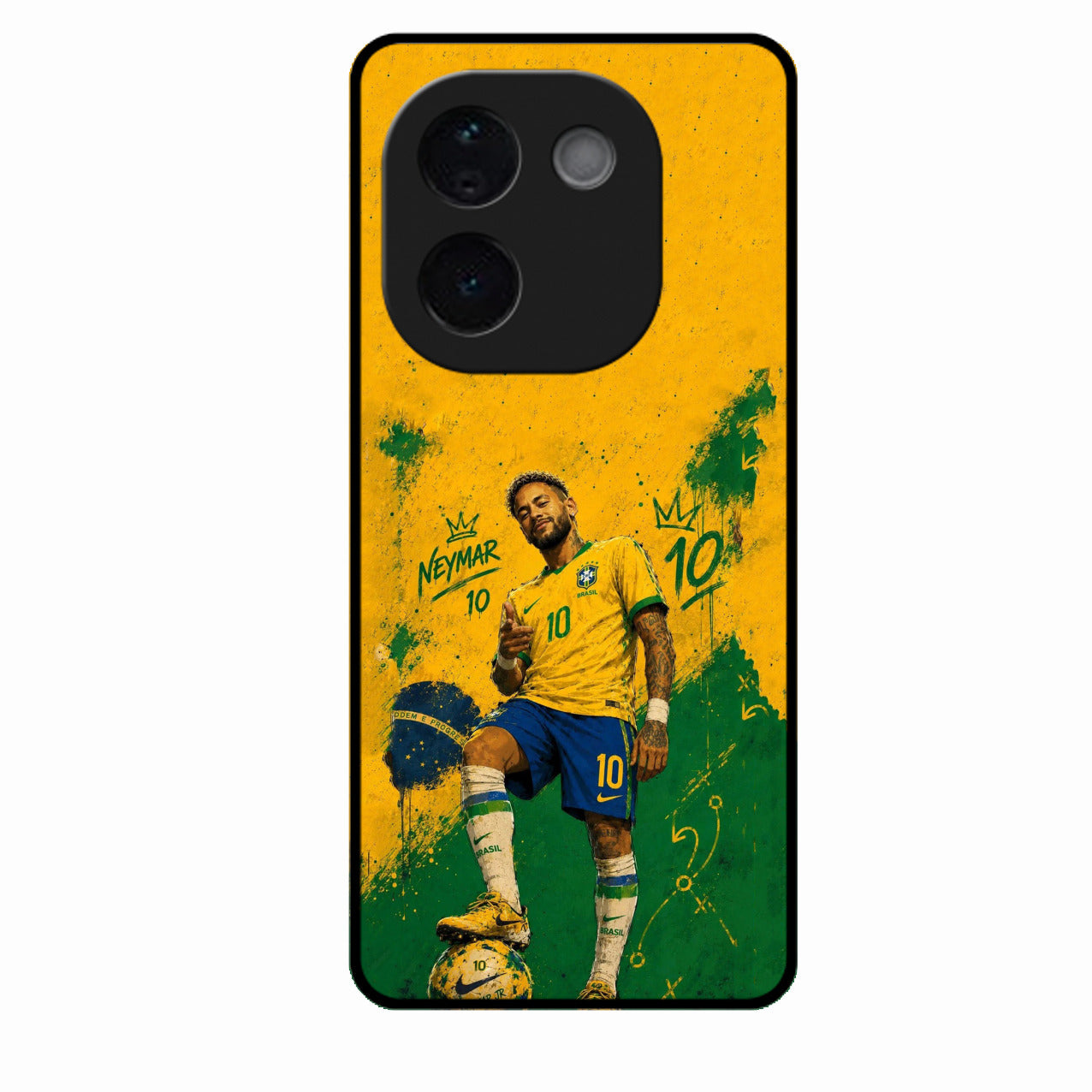 Golden Striker Glass Phone Case for Vivo T3 Pro 5G