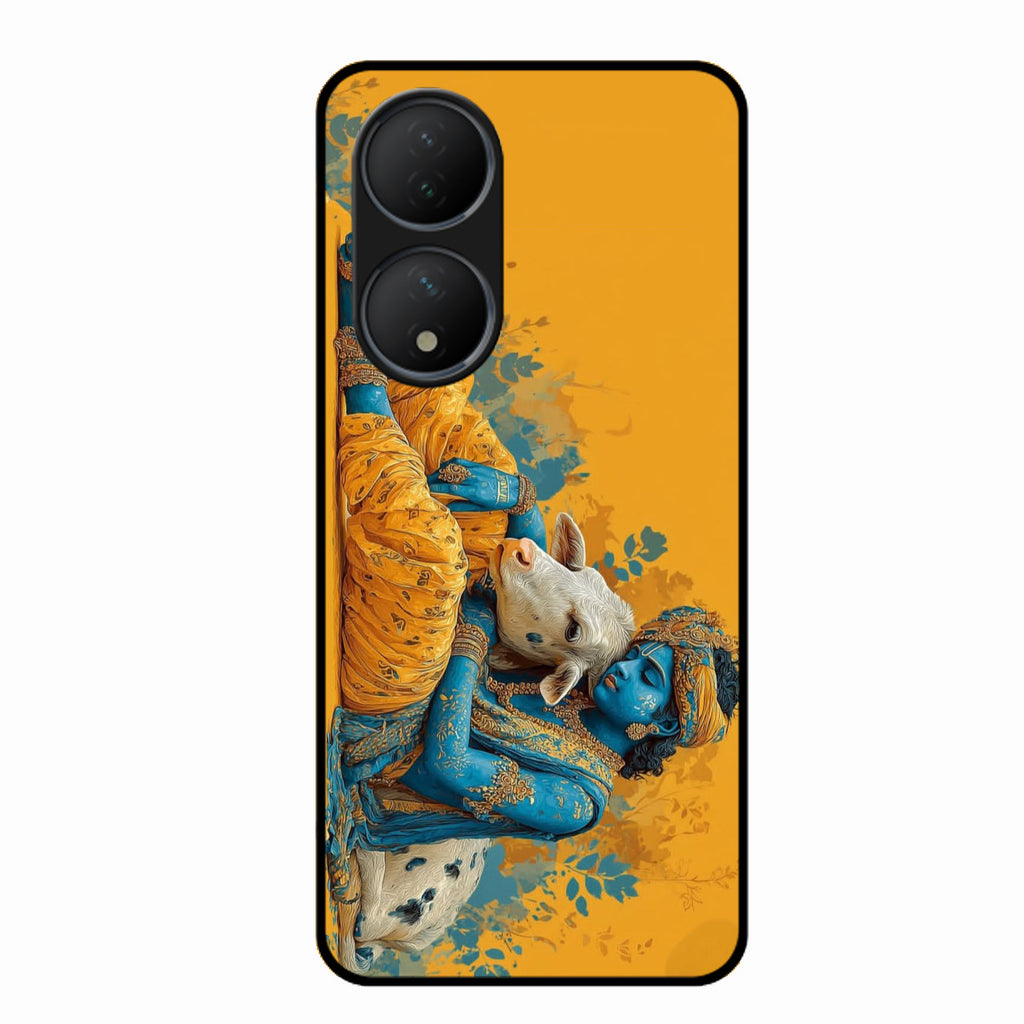 Divine Krishna Gopal Premium Glass Phone Case for Vivo Y100 5G