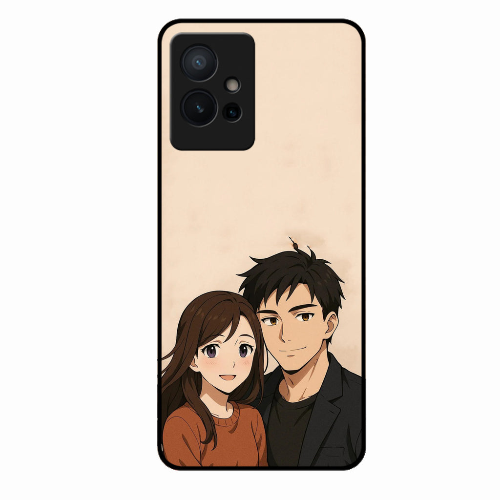 Custom Personalised Art Photo Glass Case for Vivo T1 5G