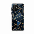 Midnight Gold Geometric Premium Glass Phone Case for Motorola G64 5G