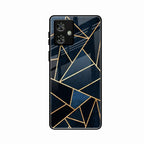 Midnight Gold Geometric Premium Glass Phone Case for Motorola G64 5G