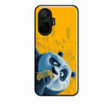 Cute Panda Sketch Premium Glass Phone Case for Poco F7 5G