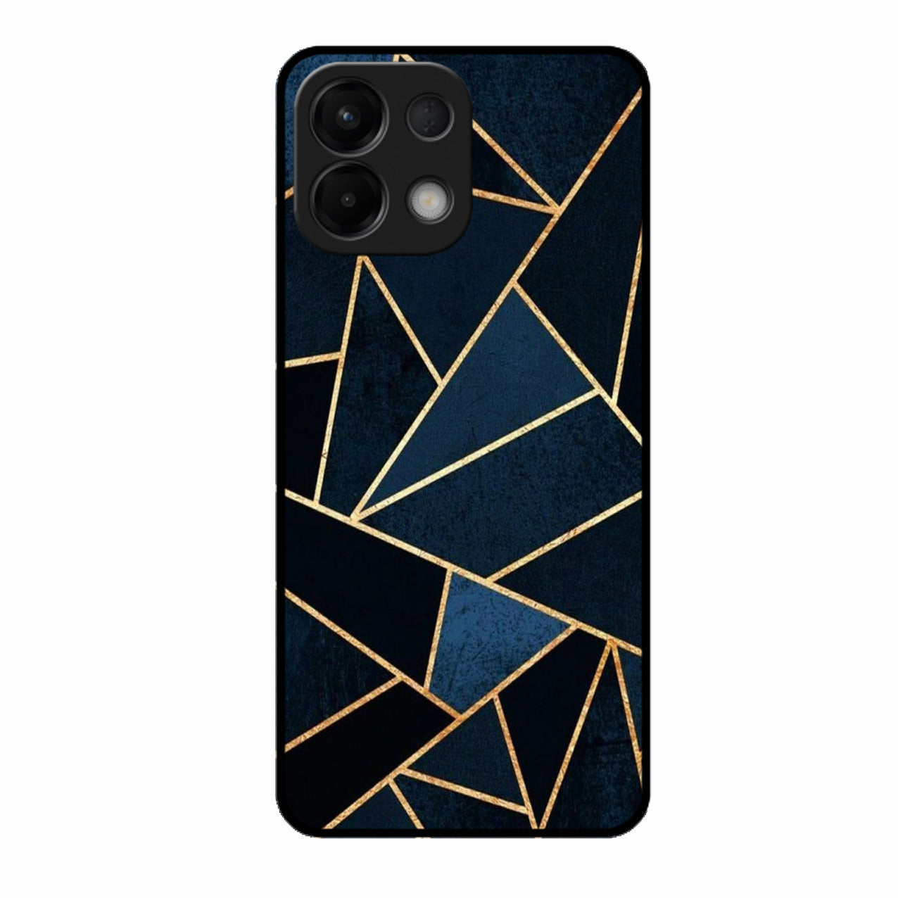 Midnight Gold Geometric Premium Glass Phone Case for Oppo K13 5G