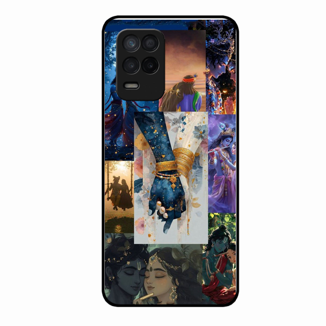 Eternal Radha Krishna Love Glass Phone Case for iPhone 11 Pro