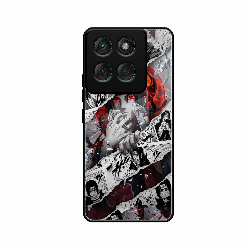 Itachi Uchiha Manga Collage Glass Phone Case for Motorola Edge 60 5G