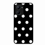 Classic Polka Dot Glass Phone Case for Realme C33 2023