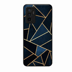 Midnight Gold Geometric Premium Glass Phone Case for Vivo V23E 5G