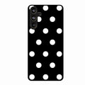 Classic Polka Dot Glass Phone Case for Samsung Galaxy M55S 5G