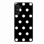 Classic Polka Dot Glass Phone Case for Samsung Galaxy M55S 5G