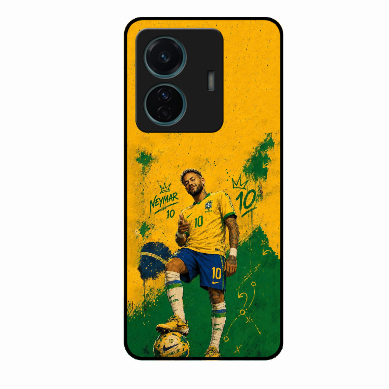 Golden Striker Glass Phone Case for Vivo T1 Pro 5G