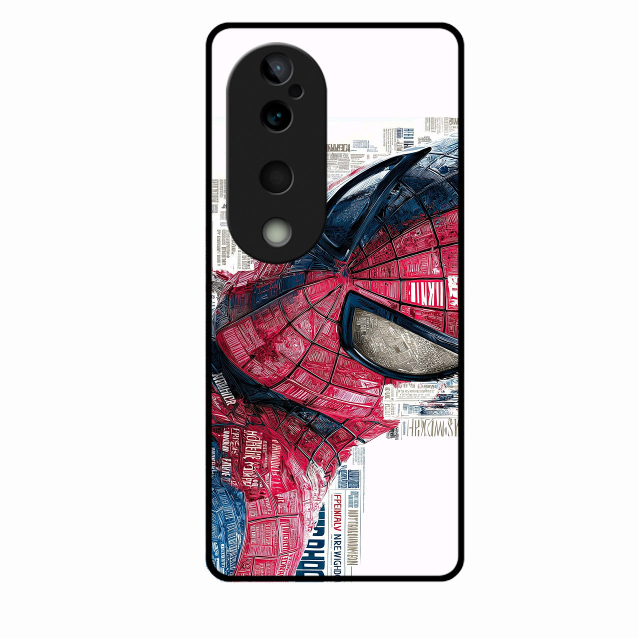 Red Blue Web Hero Glass Phone Cover for Vivo T3 Ultra