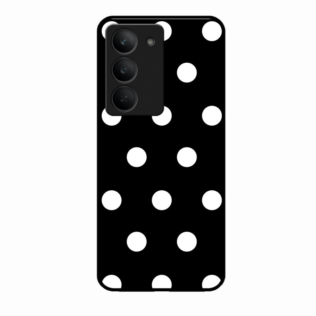 Classic Polka Dot Glass Phone Case for Realme 14X 5G