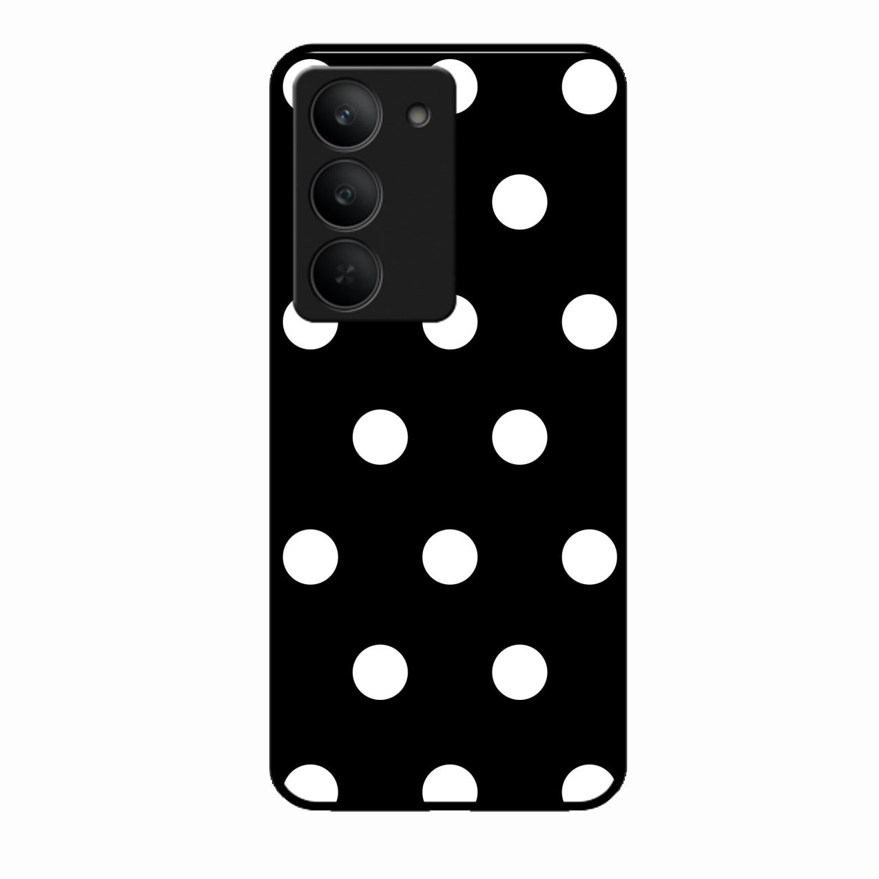 Classic Polka Dot Glass Phone Case for Realme 14X 5G