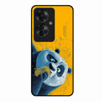 Cute Panda Sketch Premium Glass Phone Case for Oppo F25 Pro 5G