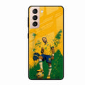 Golden Striker Glass Phone Case for Samsung Galaxy S21 Fe 5G