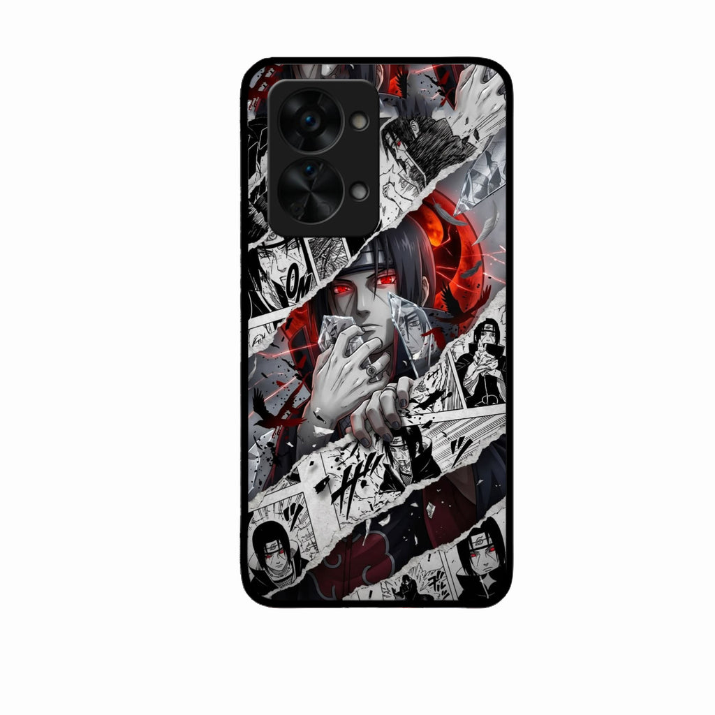 Itachi Uchiha Manga Collage Glass Phone Case for Oneplus Nord 2T 5G