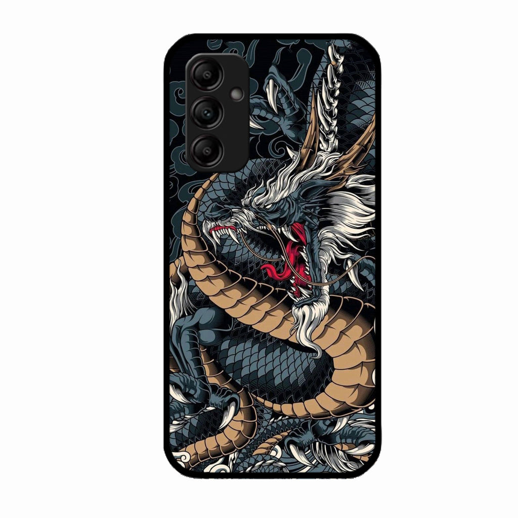 Midnight Dragon Glass Phone Case for Samsung Galaxy A14 5G