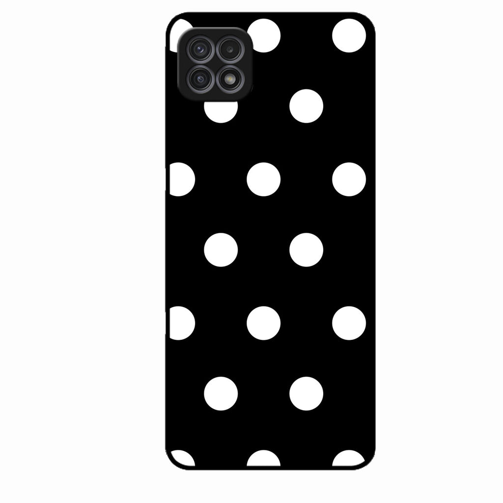 Classic Polka Dot Glass Phone Case for Samsung Galaxy F42 5G