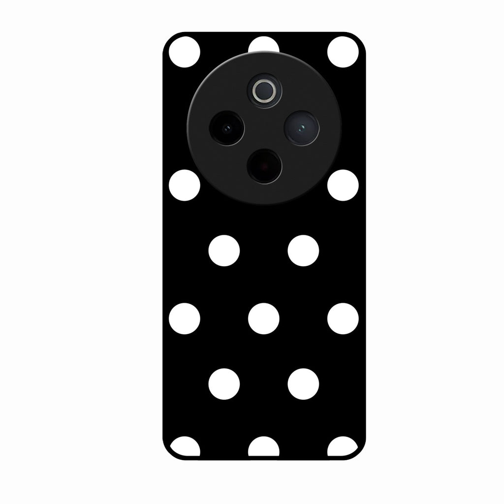 Classic Polka Dot Glass Phone Case for Vivo T4 5G