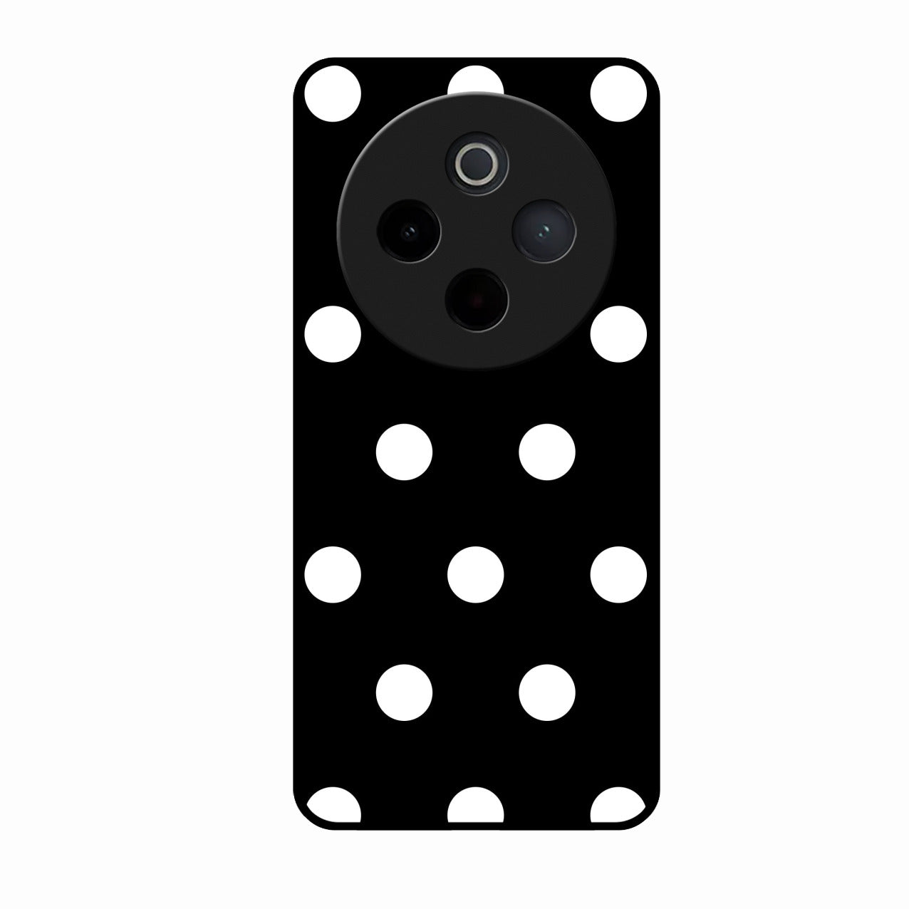 Classic Polka Dot Glass Phone Case for Vivo T4 5G