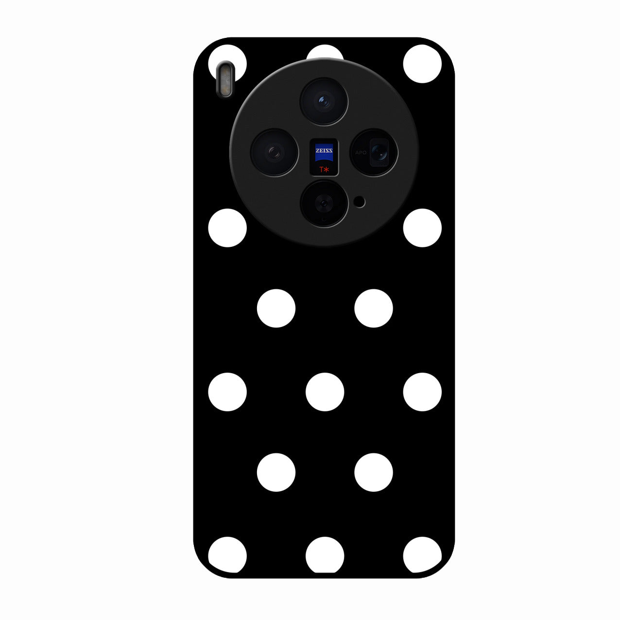 Classic Polka Dot Glass Phone Case for Vivo X300 5G