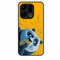 Cute Panda Sketch Premium Glass Phone Case for Oppo Find X9 5G