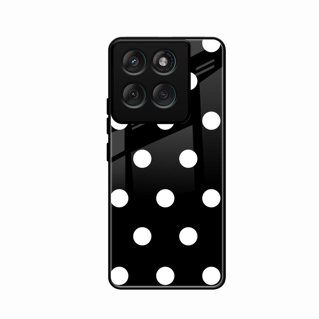 Classic Polka Dot Glass Phone Case for Motorola G57 Power 5G