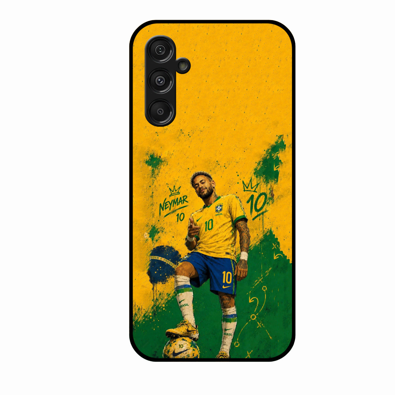 Golden Striker Glass Phone Case for Samsung Galaxy F36 5G