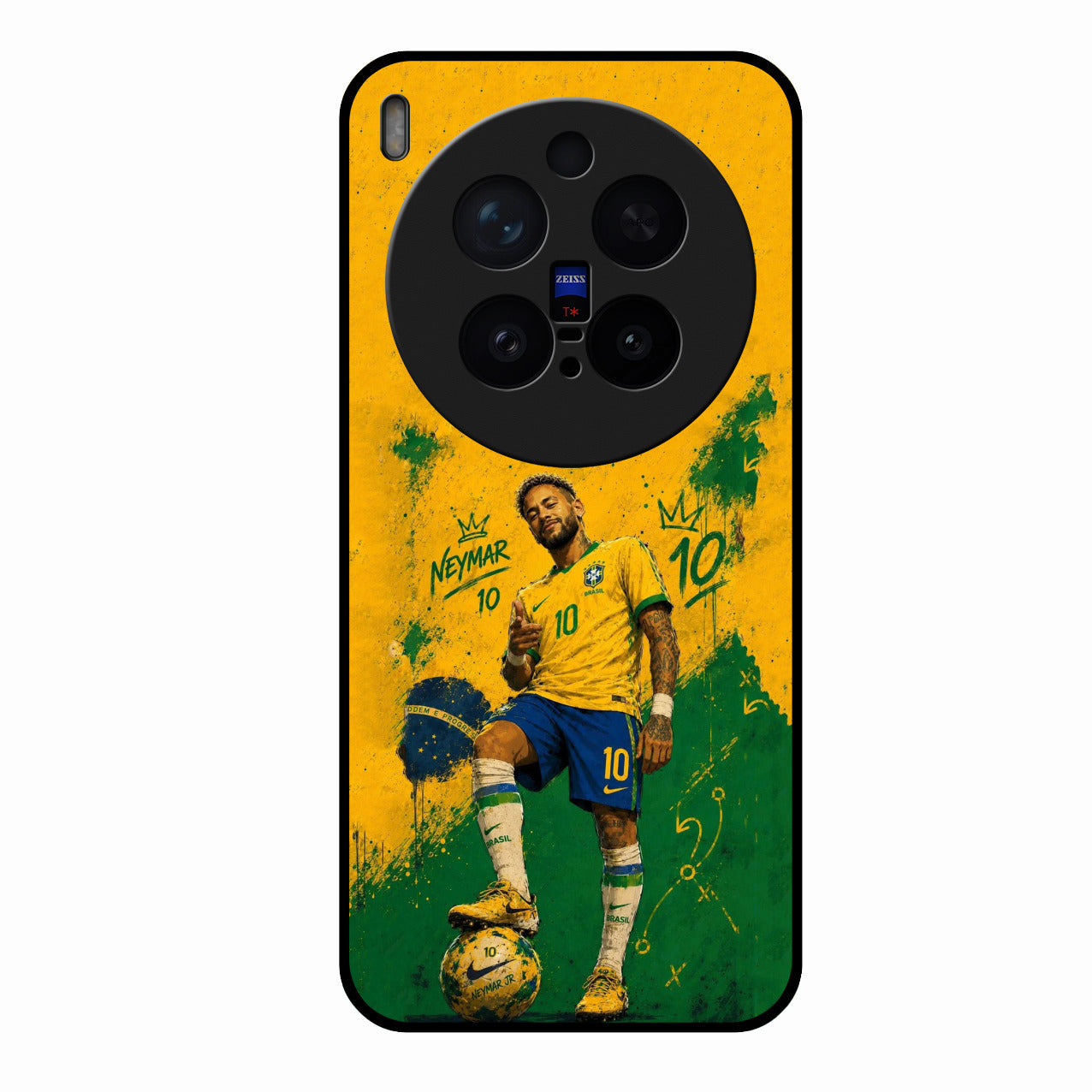 Golden Striker Glass Phone Case for Vivo X300 Pro 5G