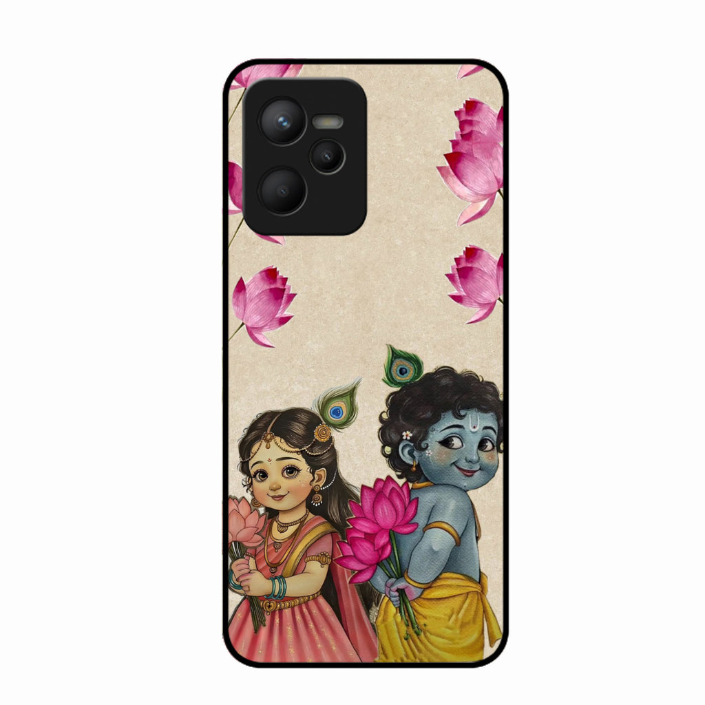 Krishna Eternal Lotus Glass Case for Realme C35