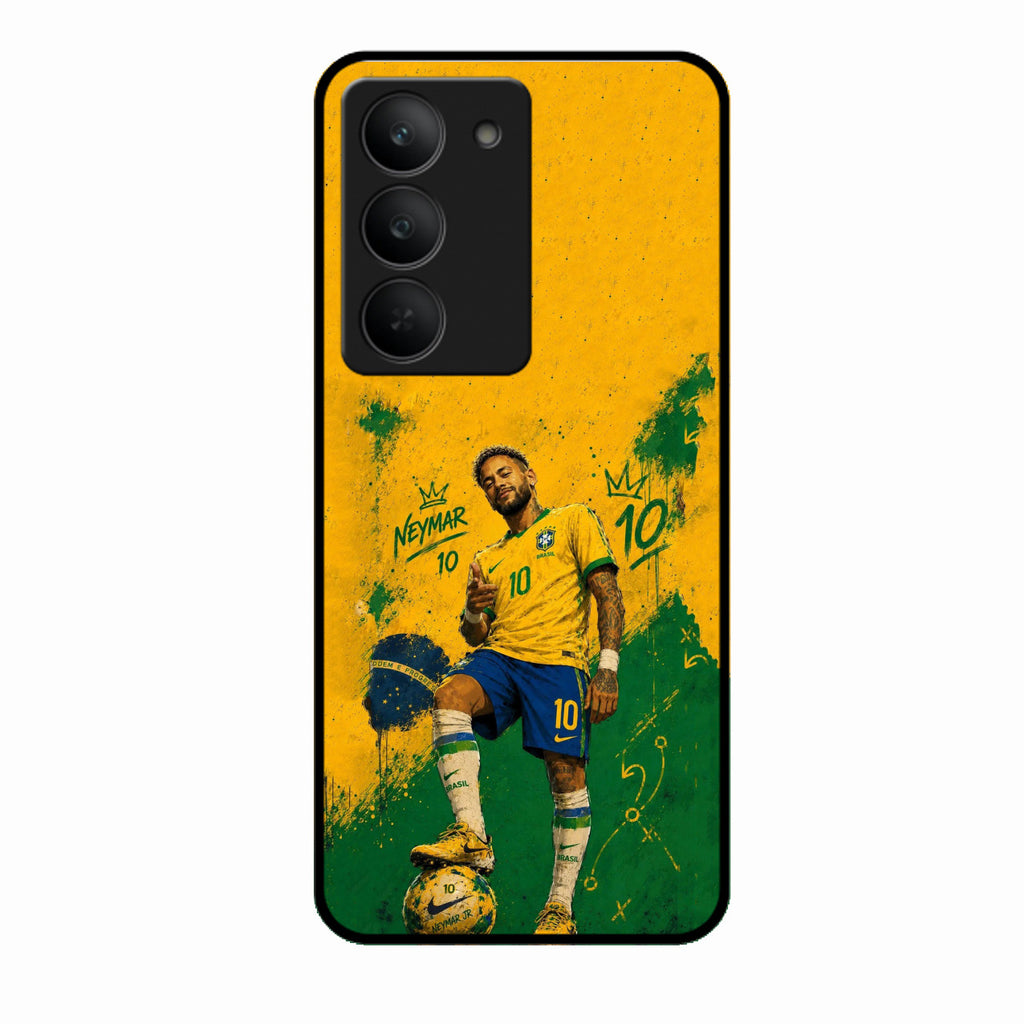 Golden Striker Glass Phone Case for Realme 14X 5G