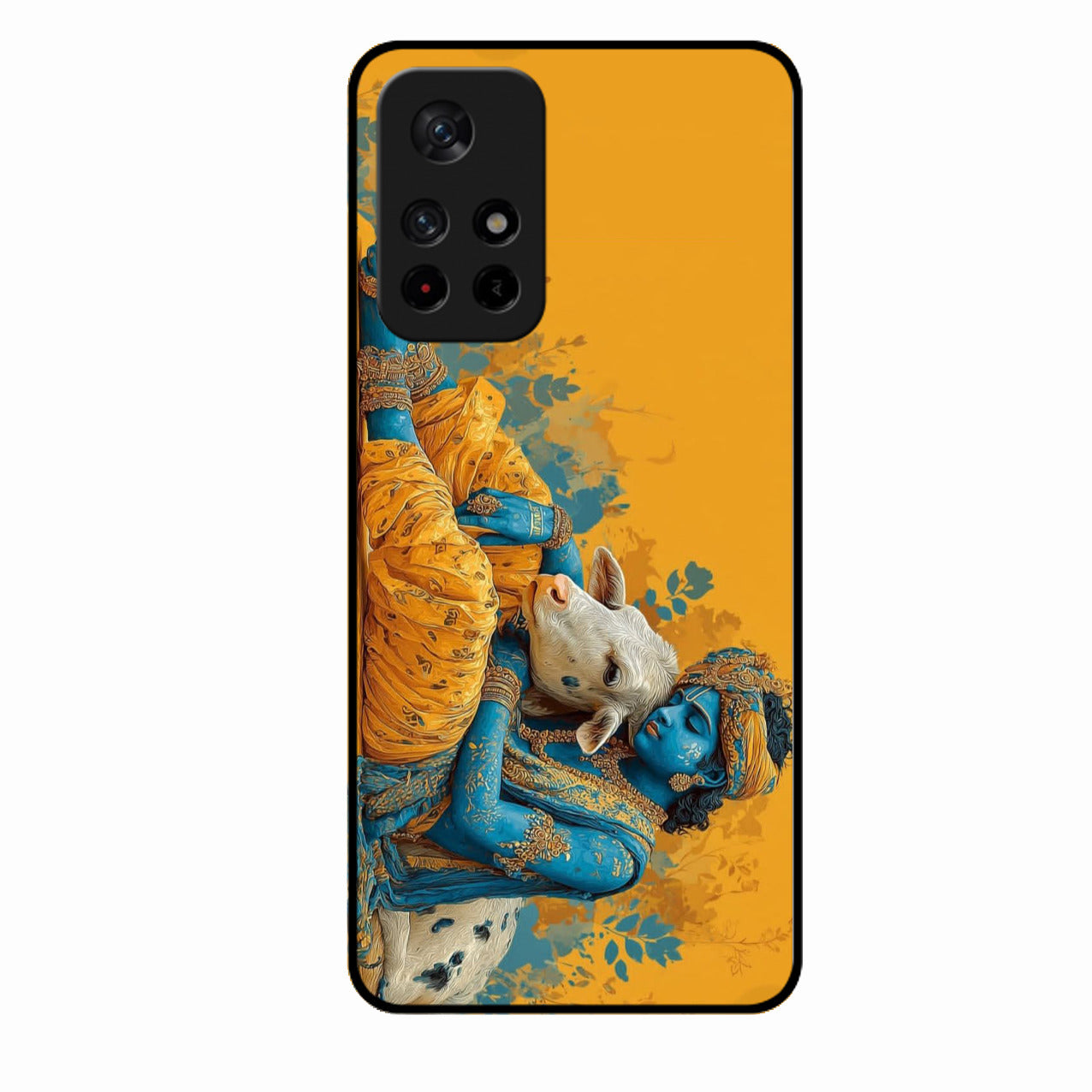 Divine Krishna Gopal Premium Glass Phone Case for Redmi Note 11T 5G
