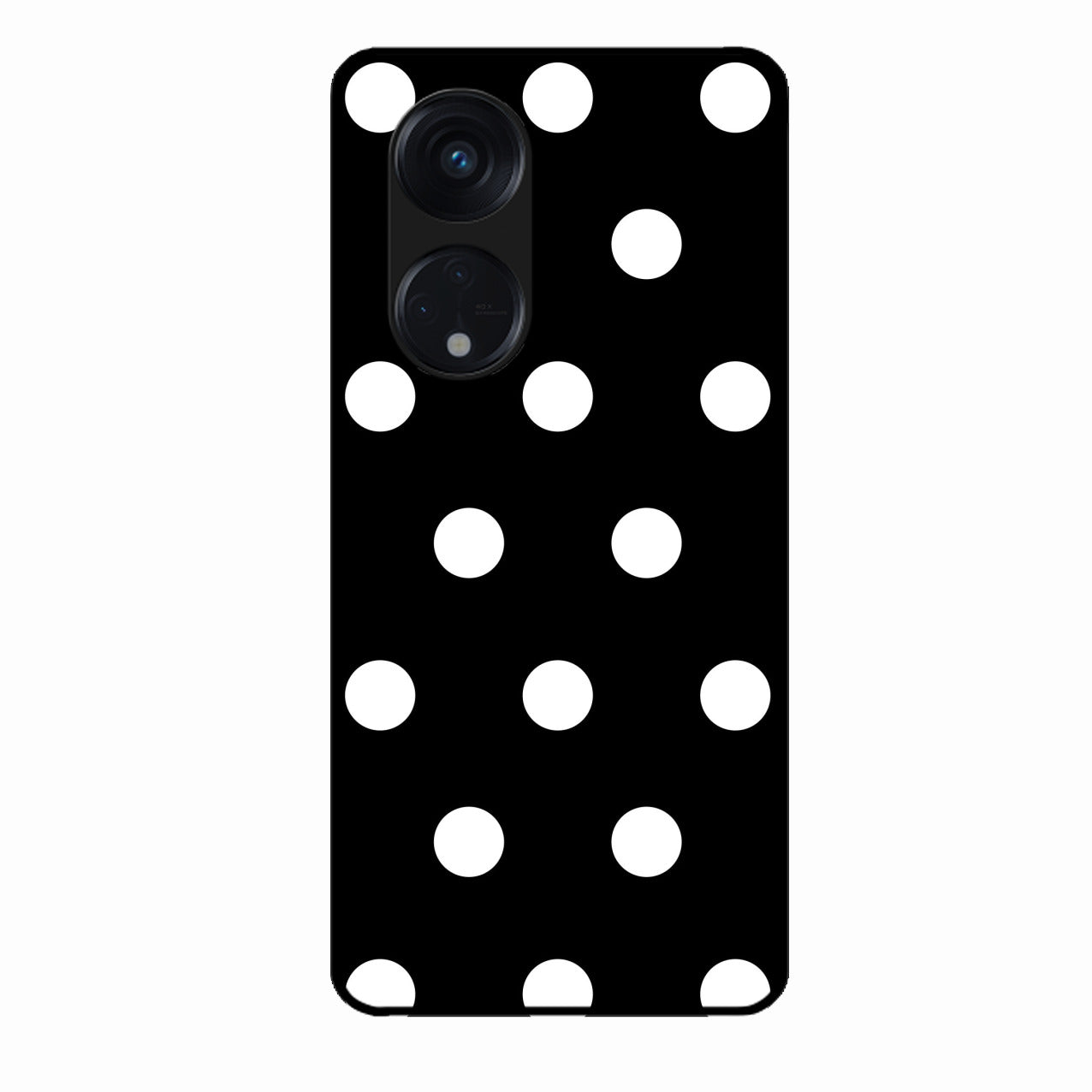 Classic Polka Dot Glass Phone Case for Oppo Reno 8T 5G