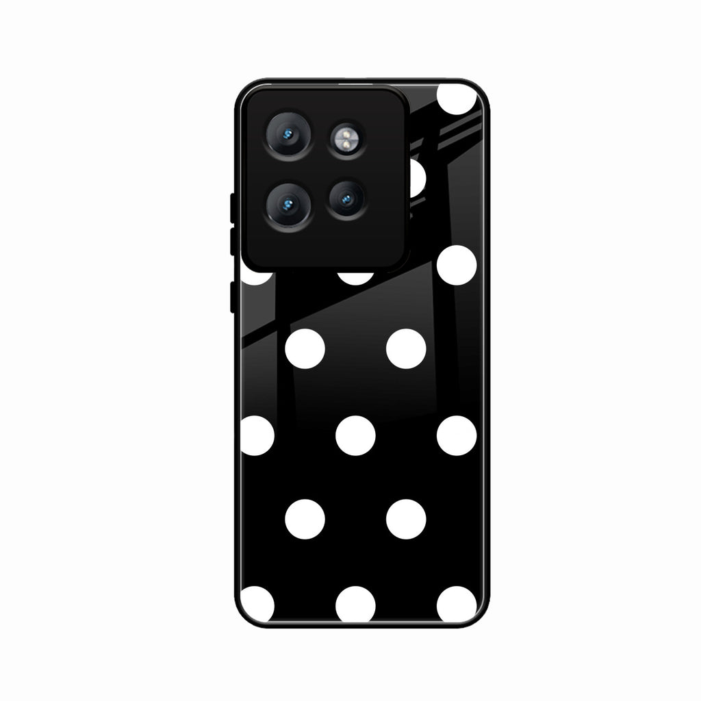 Classic Polka Dot Glass Phone Case for Motorola Edge 50