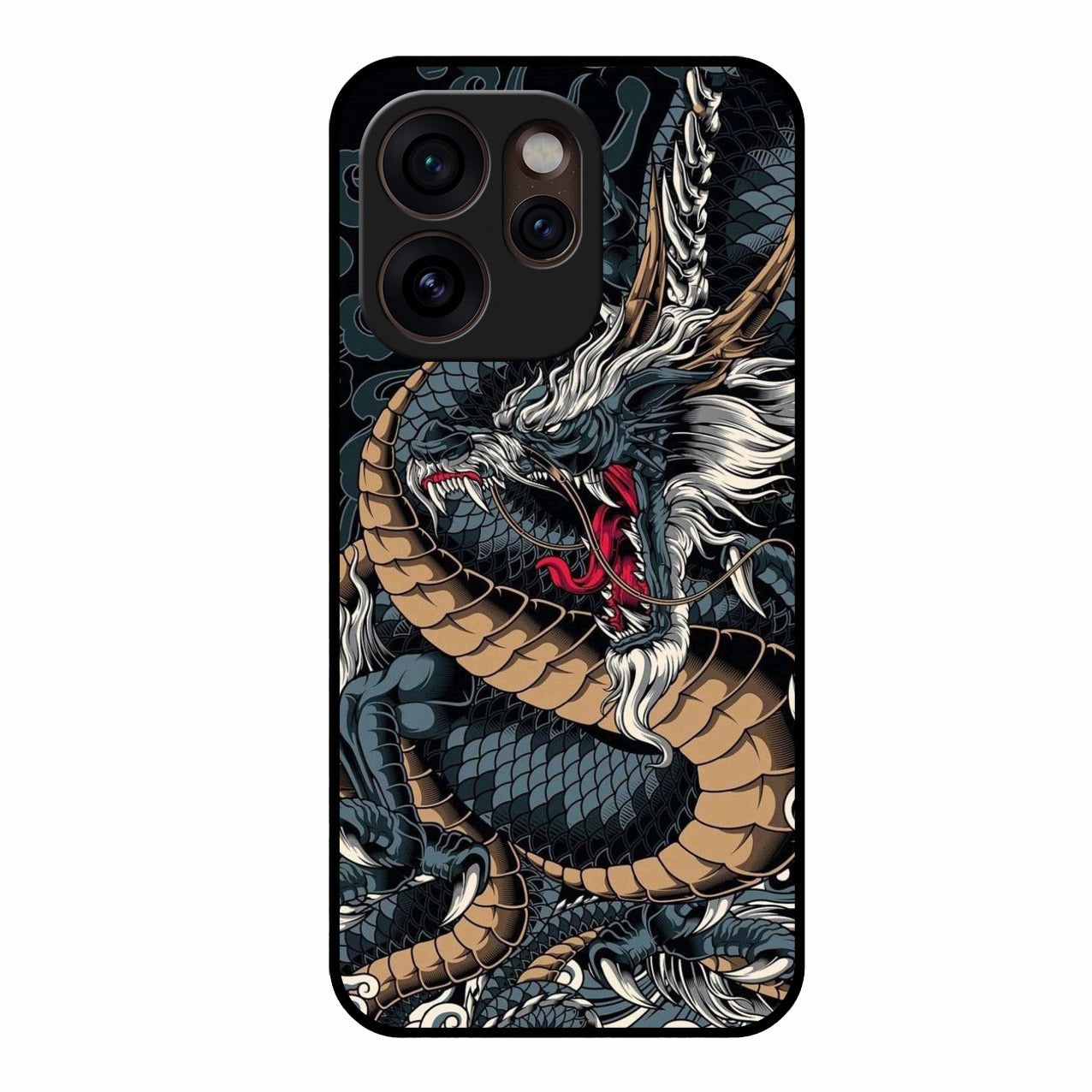 Midnight Dragon Glass Phone Case for Oppo Reno 15 Pro Mini 5G