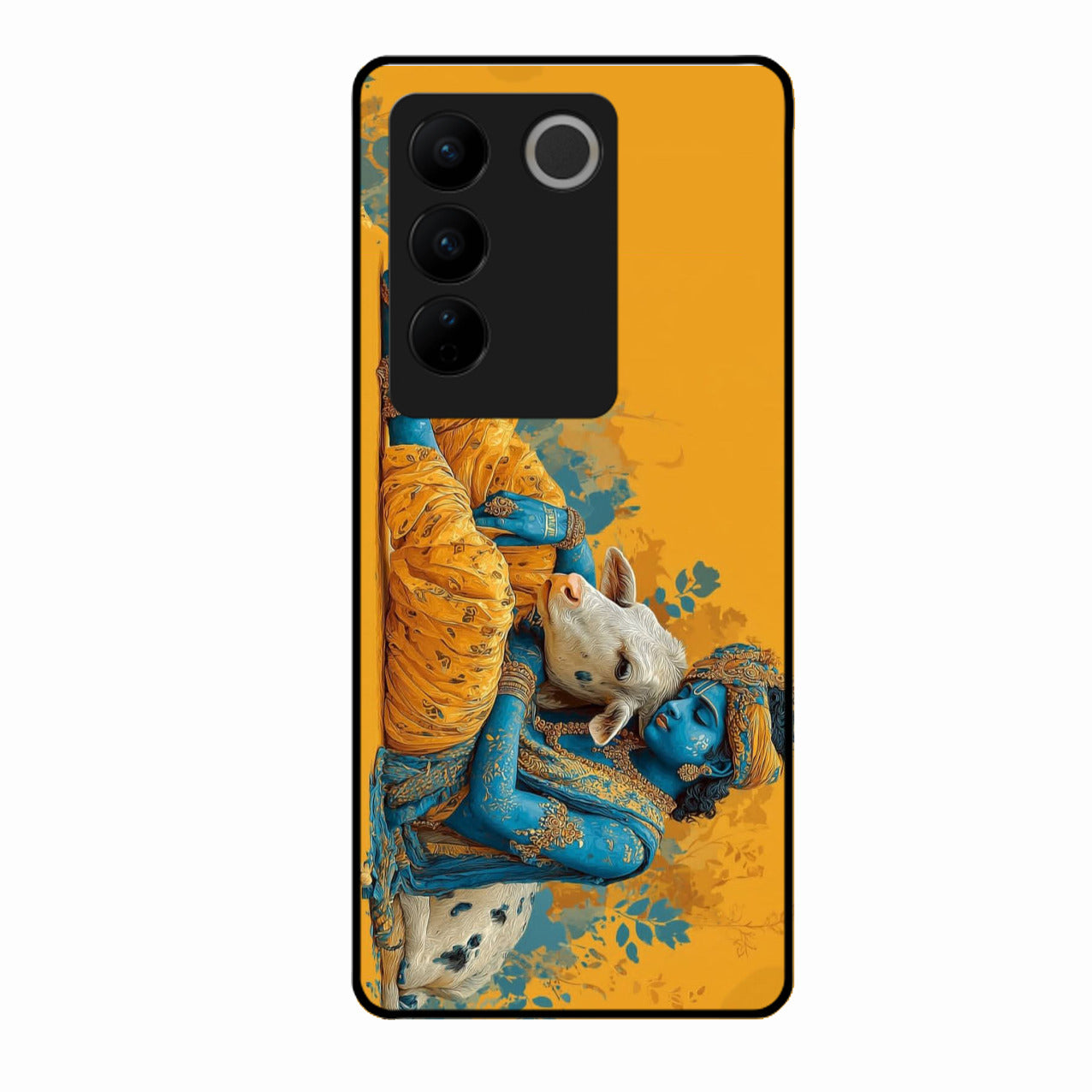 Divine Krishna Gopal Premium Glass Phone Case for Vivo V27 5G
