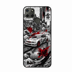 Japanese Wave Drift Racing Premium Glass Phone Case for Realme C25Y - ShopOnCliQ
