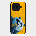 Cute Panda Sketch Premium Glass Phone Case for iQOO 15R 5G