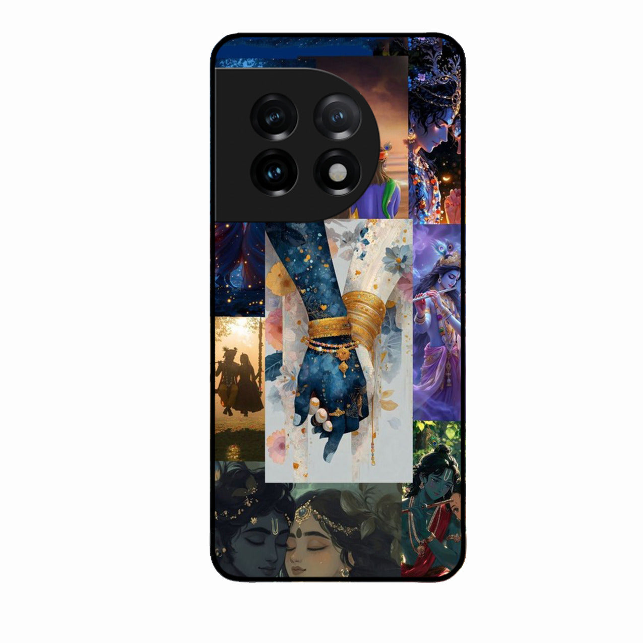 Eternal Radha Krishna Love Glass Phone Case for Oneplus 11 5G